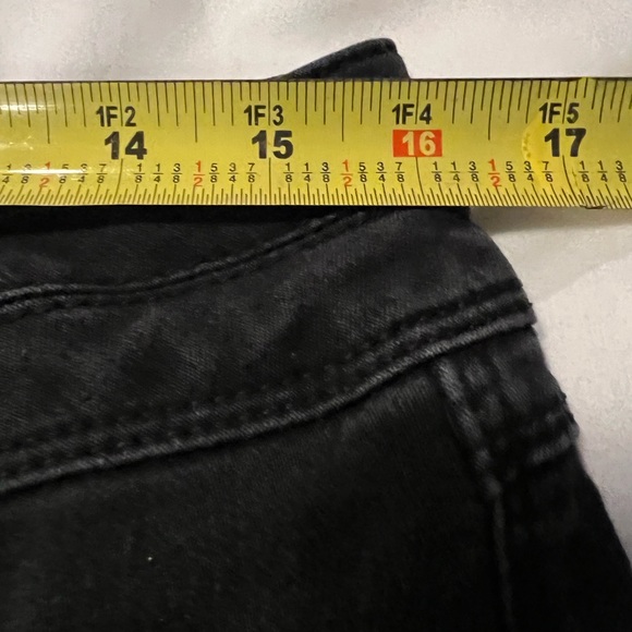 D Jeans size 12  vintage recycled denim black straight leg. - Picture 4 of 6